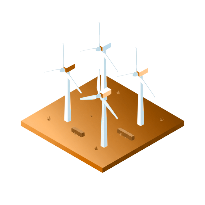 Windpark mit mehreren Anlagen